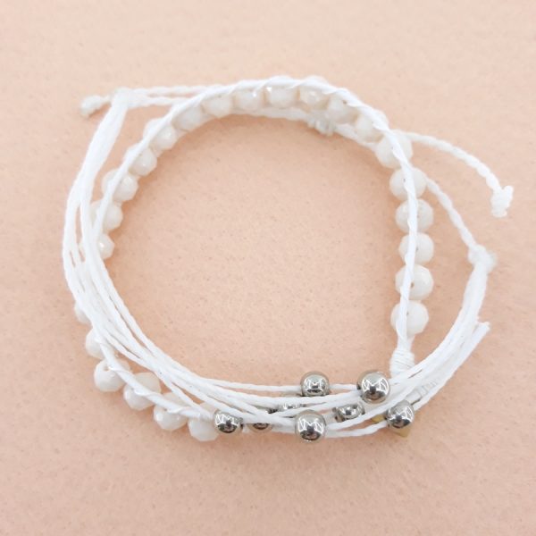 Pulseira  Branco Glamour - Image 3