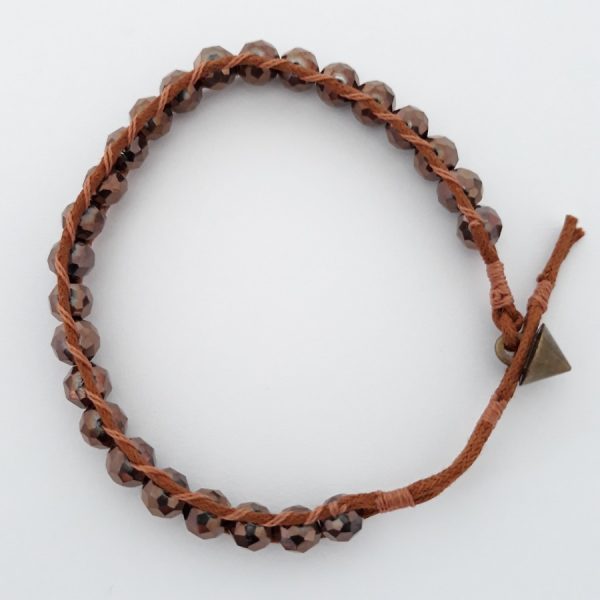 Pulseira Cristal Chocolate