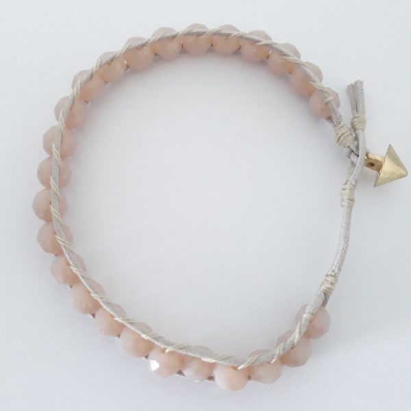 Pulseira Cristal Nude